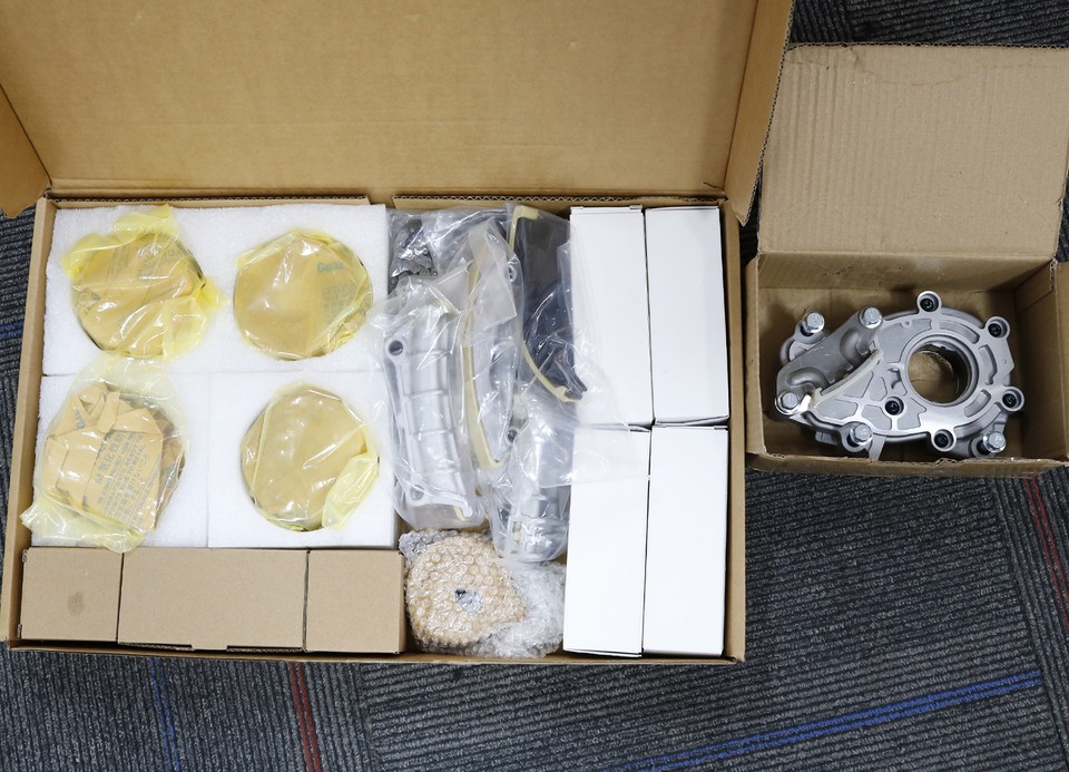 TIMING CHAIN SET OIL PUMP+ 4VVT CAM PHASER INT& EXH for 3.0 3.6L