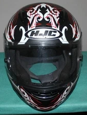 HJC Helmet - Pegasus - Black with white and red