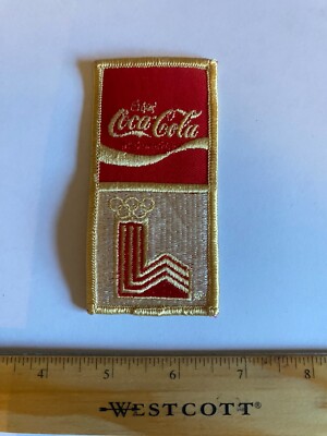 Vintage Coca Cola Patch Winter Olympic Games Lake Placid 1980