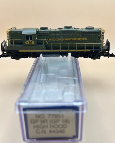 NIB N Life-Like 77851 EMD GP-9R (GP18) High Hood Loco Canadian National #4346 - Picture 2 of 8