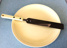 Vintage Yellow Shenandoah Pastels Plate 9" and Ekco Forge Icing Spreader 12"