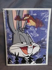 New Vintage 1998 Looney Tunes 10.5  Bugs Bunny Notebook 60 Sheets Wide Rule