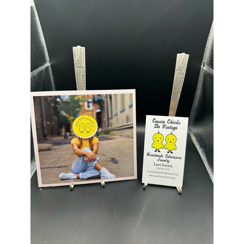 Fork Picture Holder, Display stand for Greeting Cards, Mothers Day Card, Photos - Picture 3 of 9