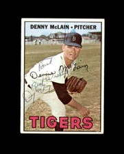 Denny McLain Signed 1967 Topps Detroit Tigers Autograph