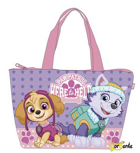 BORSA MARE PAW PATROL SKY BIMBA CUCCIOLI CANI ROSA | eBay