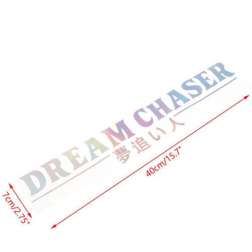 1pc DREAM CHASER Car Rear Windshield Sticker Reflective Vinyl Decal Accessories - Picture 7 of 8