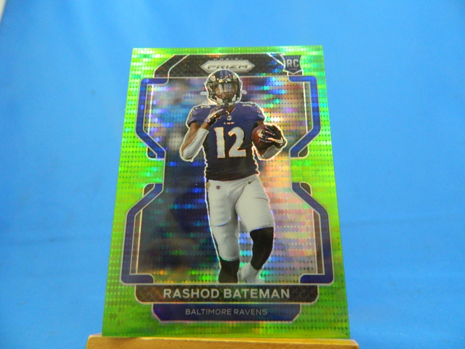 Rashod Bateman Prizm 2021 RC Rookie #340 Neon Green Pulsar Prizm