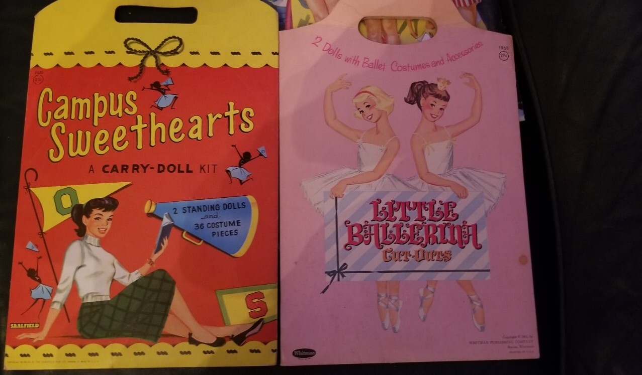 VINTAGE SAALFIELD CAMPUS SWEETHEARTS Whitman Little Ballerina paper dolls group eBay