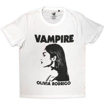 Olivia Rodrigo 'Vampire' (Weiss) T-Shirt - NEU & OFFIZIELL!