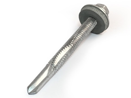 Tornillos TIMco 5,5 x 32 mm cabeza hexagonal autoperforación para techos TEK con lavadora de acero pesado - Imagen 3 de 4