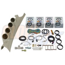 Glowshift W7 4 Gauge Diesel Set Pod For 03-09 Dodge Ram Cummins 2500 3500