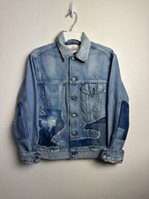 Levi's Women's Made & Crafted Japanese Denim Patchwork Jean Jacket Sz Small New