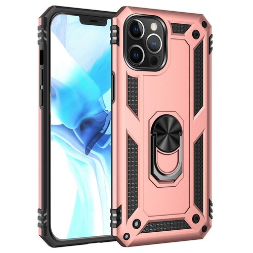 For Apple iPhone 12 Pro Max Shockproof Phone Case Magnetic Ring Kickstand Cover - Picture 6 of 17