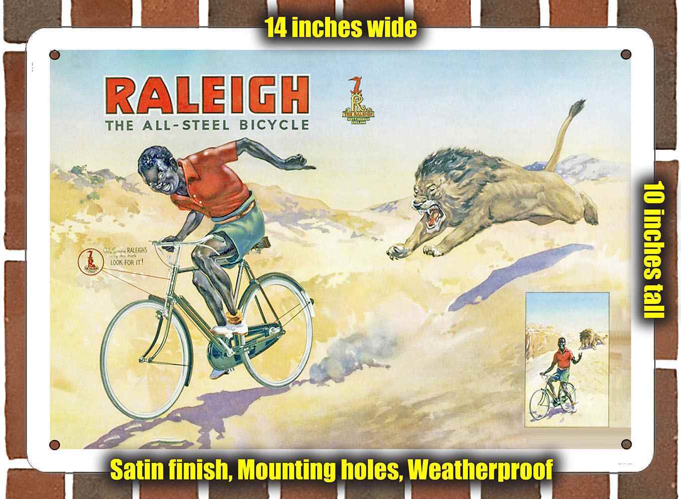 Metal Sign - 1954 Raleigh Bicycles- 10x14 inches