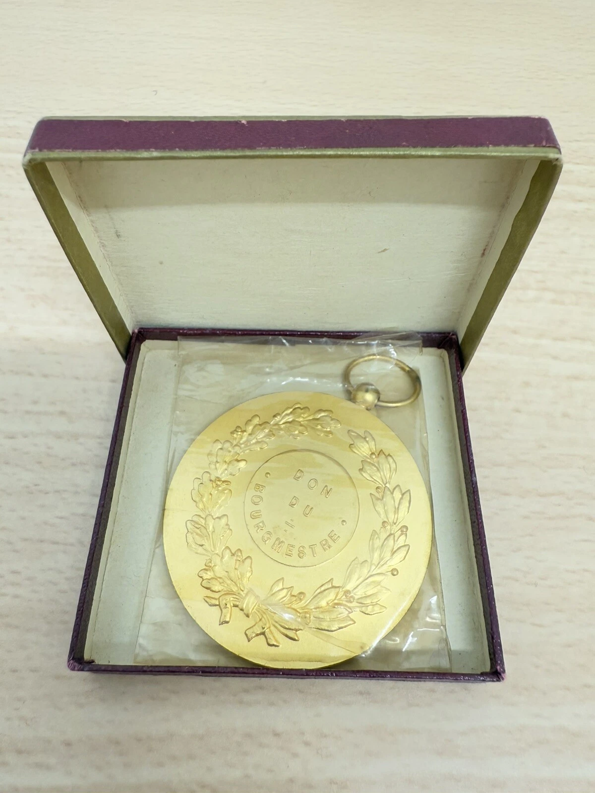 Médaille Commune De Cuesmes 1914 Don Du Bourgmestre