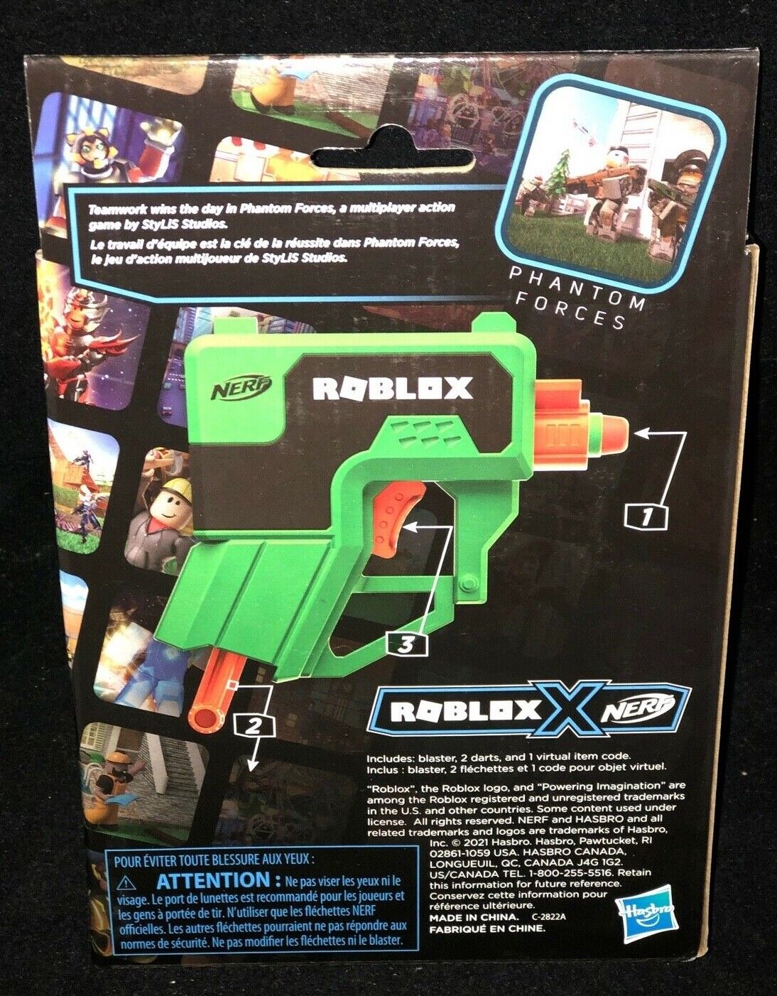 Roblox Nerf Dart Gun Phantom Forces Boxy Buster with Virtual Item Code toy  195166127798