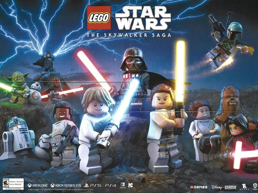 Lego Star Wars Skywalker Magazine Poster, Lego Star Wars Game Poster | eBay