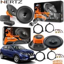 Kit 6 Casse Altoparlanti Hertz DSK DCX 165.3 Ant+Post Nissan Qashqai dal 2007