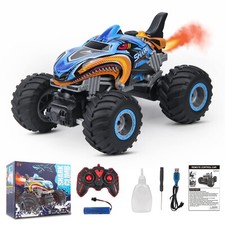RC Shark Monster Car 2.4Ghz Off Road Trucks with Light  Music and 2 Battery