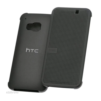 ETUI FOLIO COQUE HTC DOT VIEW ORIGINE 99H20069-00 POUR HTC ONE M9 NOIR