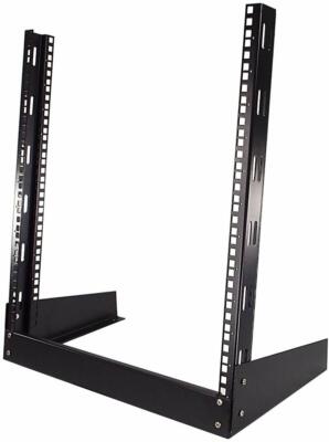CNAweb 12U Open Frame 19'' Inch Desktop 2 Post Network Rack Stand
