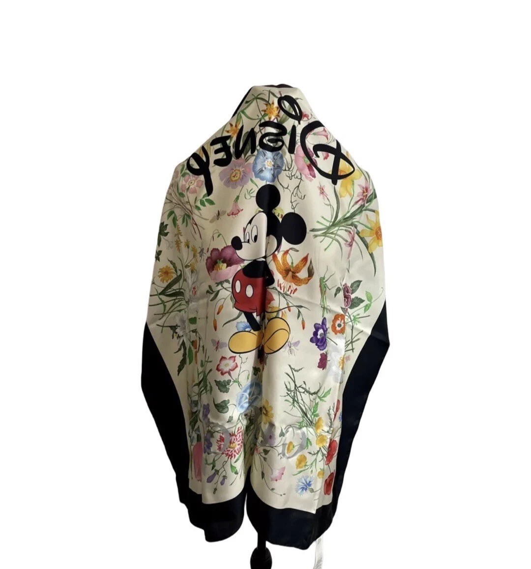 Foulard Gucci X Disney imprimé floral NEUF