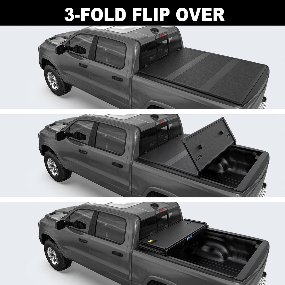 6FT Bed Truck Tonneau Cover For 1983-2011 Ford Ranger 1994-10 Mazda B2300 B2500 Foto 3 de 4
