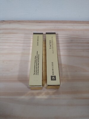 BROW CODE Tinted Multi Peptide Brow Gel- DARK BROWN-  x2
