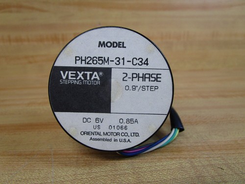 Oriental Motor Co PH265M-31-C34 Vexta Stepper Motor PH265M31C34 - Photo 2/4