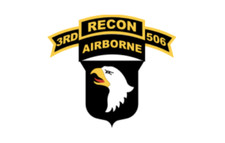 4" 101st airbone 506th 3rd recon battalion bumper sticker decal made in usa