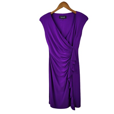 Evan Picone Dress Size 2 Evening Dress Ruched Waist Special Event purple