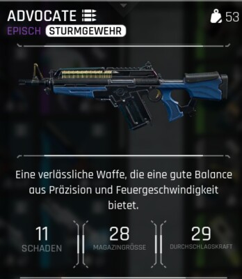 The Cycle: Frontier    ADVOCATE WEAPON   