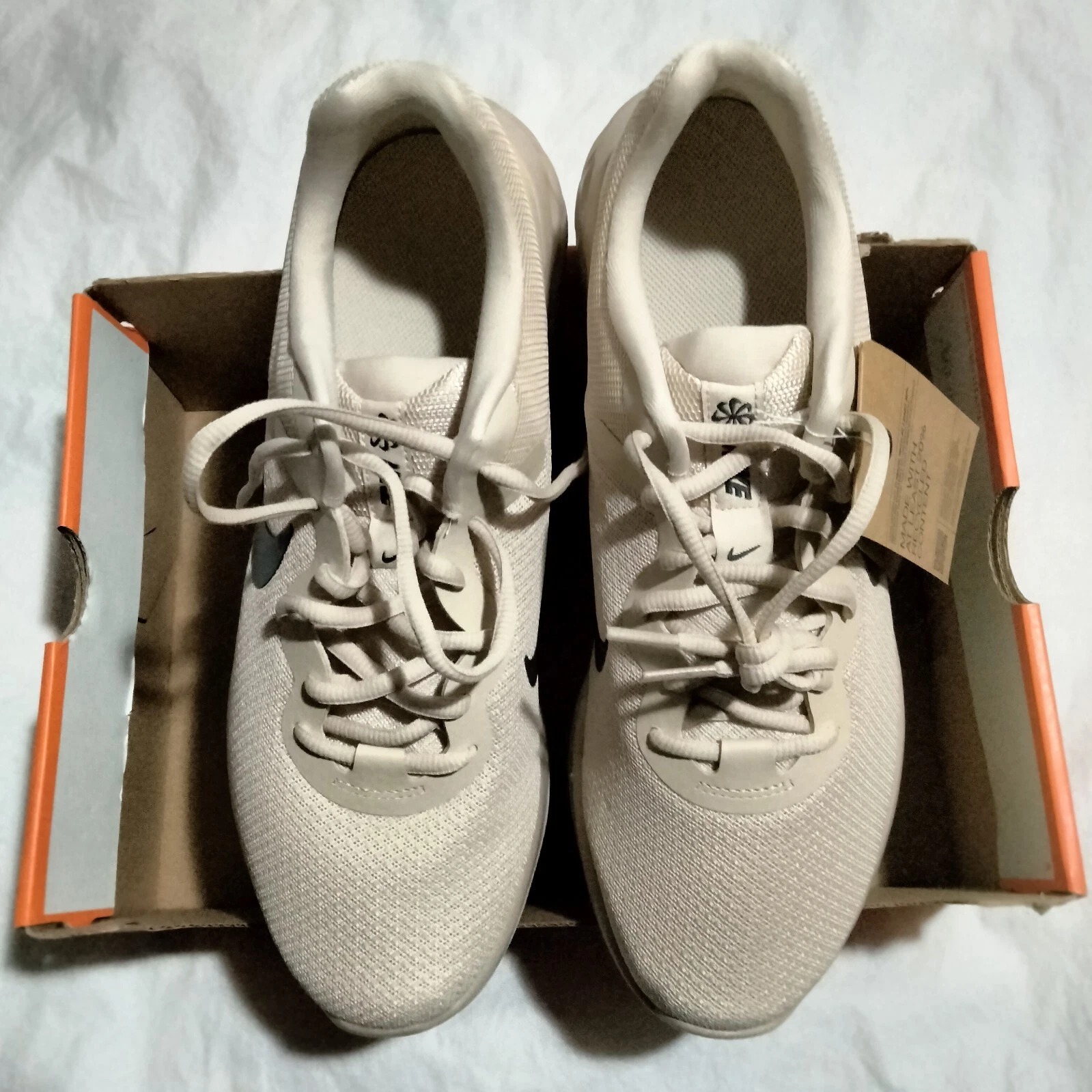 Nike Revolution 6 NN Men 9.5-11.5 Running Shoes Oatmeal DC3728-101 Box No Lid