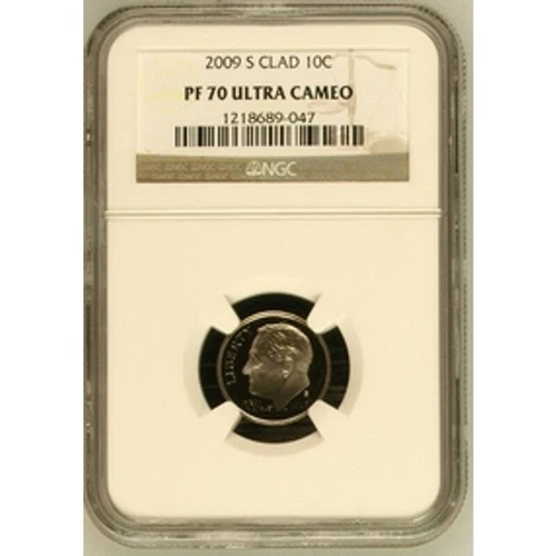 NGC 2009 S Clad PF70 Ultra Cameo US Dime 10c (Top Pop)