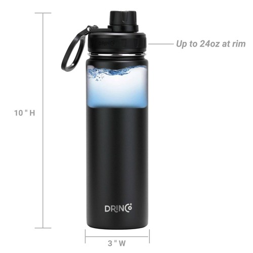 Botella de agua de acero inoxidable con aislamiento de doble pared frasco deportivo 32 oz 22 oz - Imagen 8 de 97