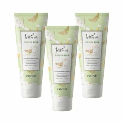 Enesti Spa Rice & Milk Foaming Cleanser 140ml*3Pcs - FREE SHIPPING