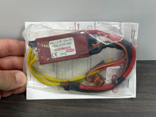 NOS ~ RC Helicopter HELI JIVE KONTRONIK JIVE 120A HV 16-50 V, BEC ESC - Picture 2 of 9