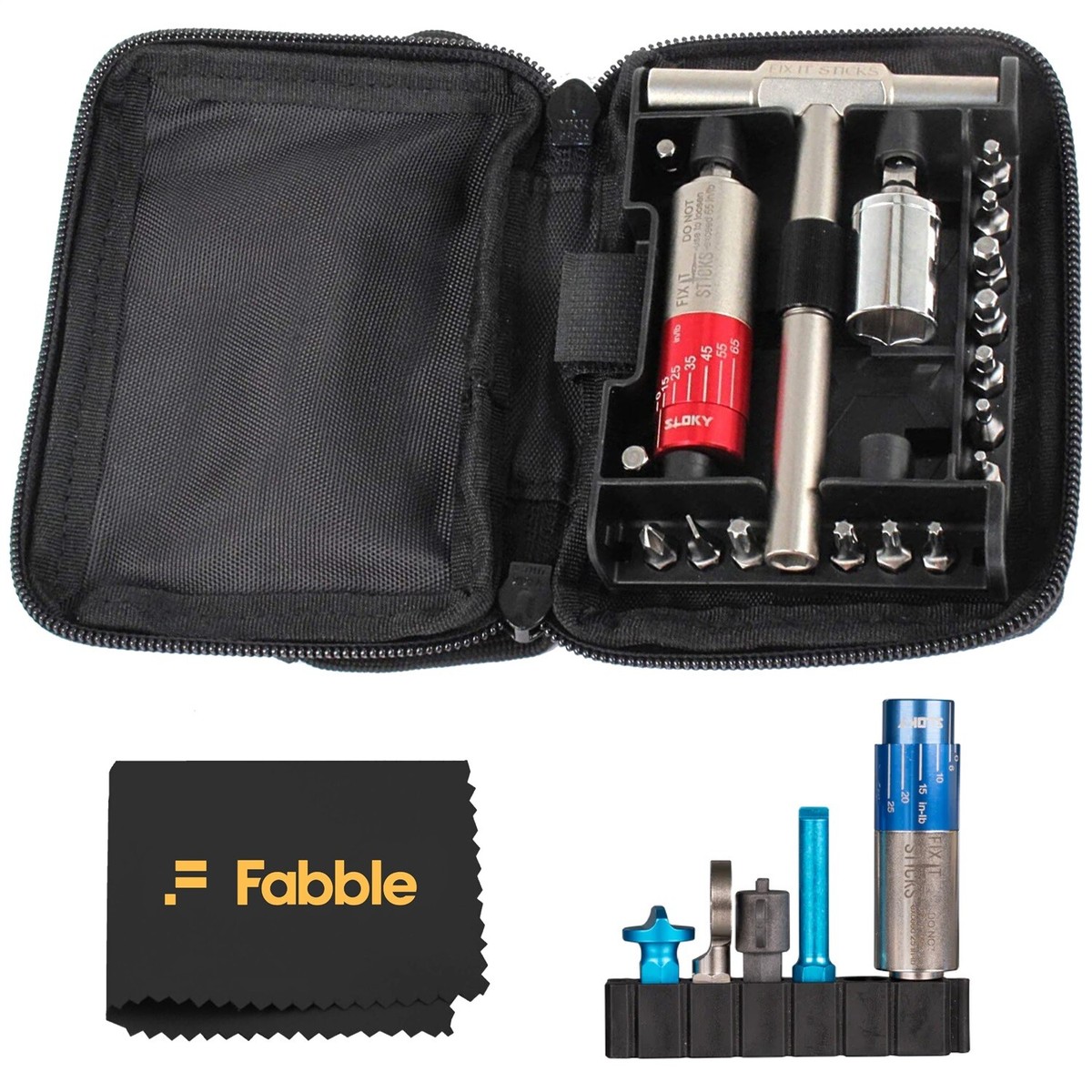 Fix It Sticks 15-65 Inch All-in-One Torque Driver Kit with T-Way