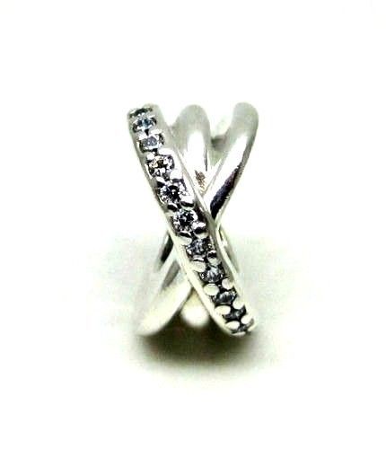 Genuine Pandora Silver Sterling Clear CZ Galaxy Entwined Charm 791994CZ | eBay