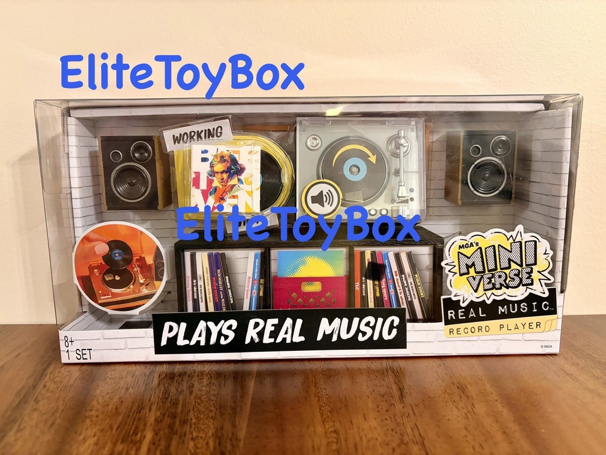 MGA's Miniverse Real Vinyl Music Record Player NEW SHIPS TODAY | eBay