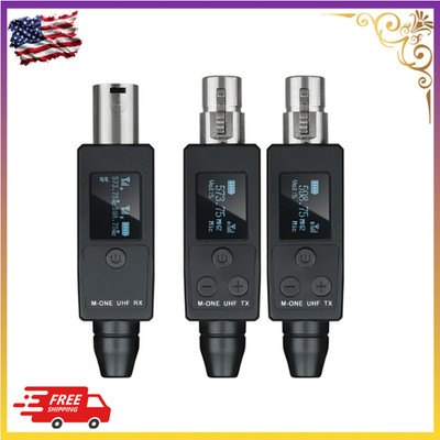 Wireless XLR Transmitter & Receiver Mic System w/ 48V Power
