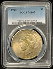 PCGS MS 62 1926 United States Peace One Dollar Silver Coin S$1-966