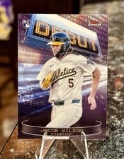 2025 Topps Finest JACOB WILSON RC - DEBUT Athletics Rookie D-6