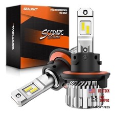 H13 Bulbs, 70000LM 800 Brighter 6500K H13 Bulbs with Fan, H13/9008 Cool White