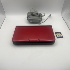 Nintendo 3DS XL RED - With Stylus, 4gb Memory Card, Nintendo Charger Uk Pal OEM