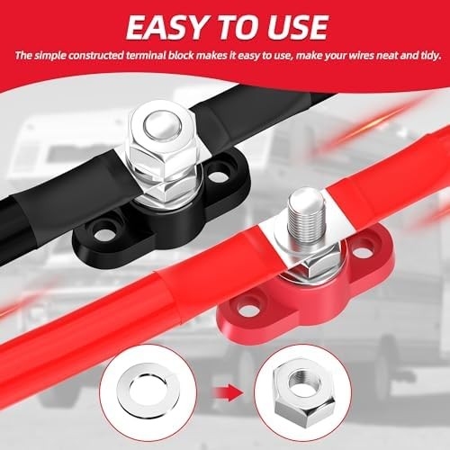 12V Battery Power Distribution Bus Bar Block