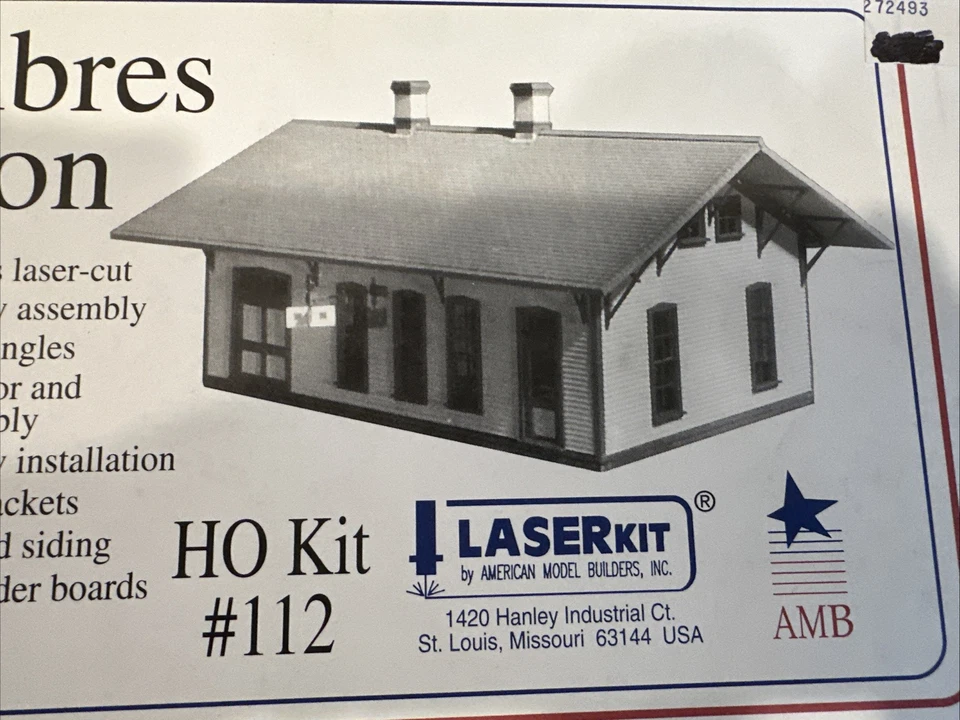 American Model Builders LaserKit HO Scale Kit #112 Cumbres Station HOn3 1:87 NIB - Image 3 of 4