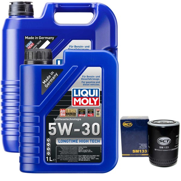 MotoröL Set High Tech 5W-30 Liqui Moly 6 Liter + ÖLfilter FüR Rover 800 Toyota-image