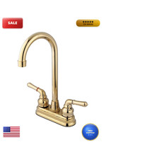 Kingston Brass Kb492 Magellan 4 Bar Faucet 4-3/4 Polished Brass