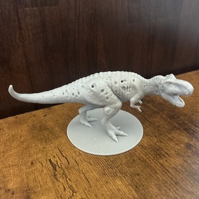 T Rex Dinosaur 3D Printed Unpainted 5 1/2  X 3  On Base Figures Toys Models
